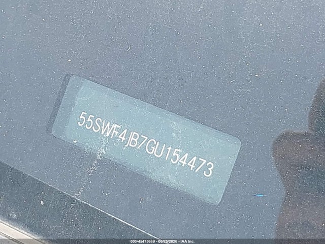 45475669 :رقم المزاد ، 55SWF4JB7GU154473 vin ، 2016 Mercedes-benz C 300 مزاد بيع