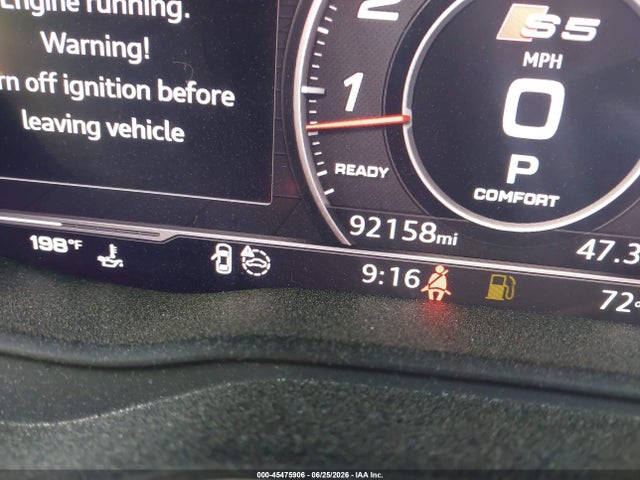 Продаж на аукціоні авто 2018 Audi S5 3.0t Premium Plus, vin: WAUB4CF50JA005547, номер лоту: 45475906