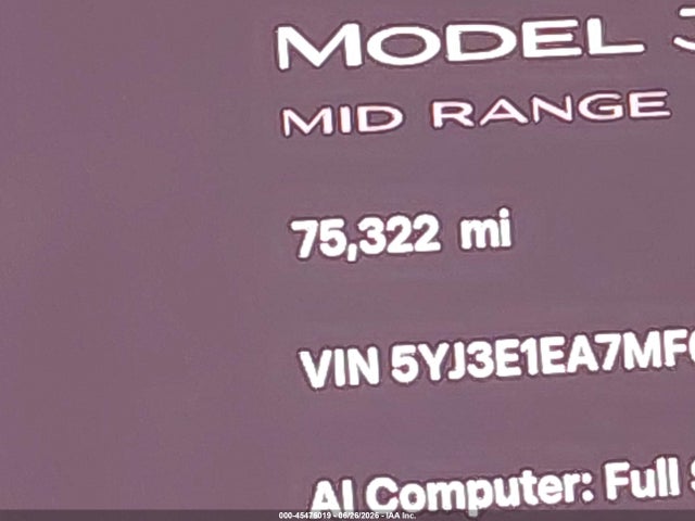 Aukcja sprzedaży 2021 Tesla Model 3 Standard Range Plus Rear-wheel Drive, vin: 5YJ3E1EA7MF048320, numer aukcji: 45476019