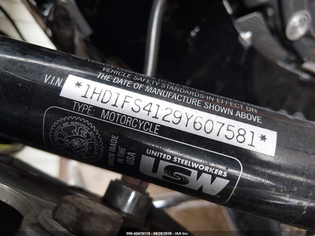 Продаж на аукціоні авто 2009 Harley-davidson Fltr, vin: 1HD1FS4129Y607581, номер лоту: 45476115