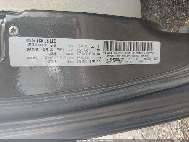 Dodge Grand Caravan Se 2018 2C4RDGBG8JR288713 Image 9