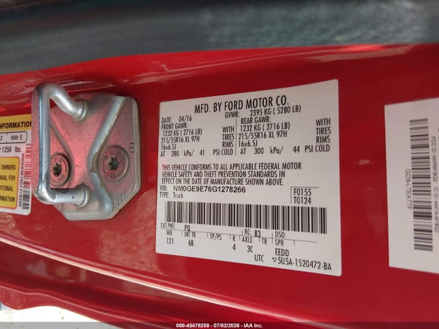 Ford Transit Connect Xl 2016 NM0GE9E76G1278266 Image 9