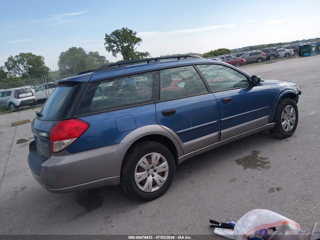 2008 Subaru Outback (natl) მანქანა იყიდება აუქციონზე, vin: 4S4BP60C487341840, აუქციონის ნომერი: 45476433
