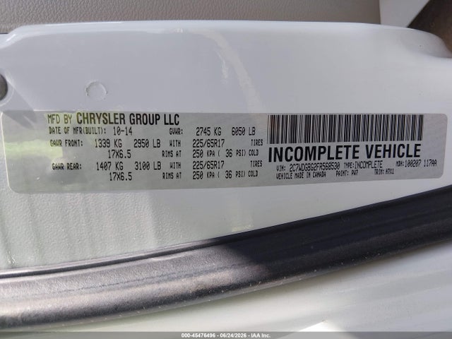 Dodge Grand Caravan Se 2015 2C7WDGBG2FR568530 Image 9