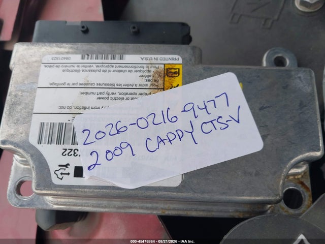 45476864 :رقم المزاد ، 1G6DN57P390146427 vin ، 2009 Cadillac Cts-v مزاد بيع