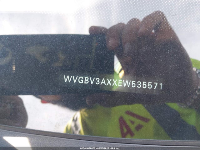 Aukcja sprzedaży 2014 Volkswagen Tiguan Se, vin: WVGBV3AXXEW535571, numer aukcji: 45476872