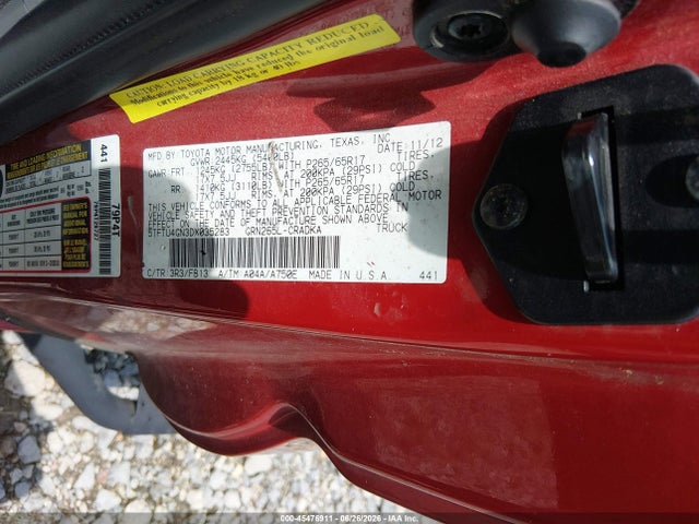 Продажа на аукционе авто 2013 Toyota Tacoma Prerunner V6, vin: 5TFTU4GN3DX035283, номер лота: 45476911