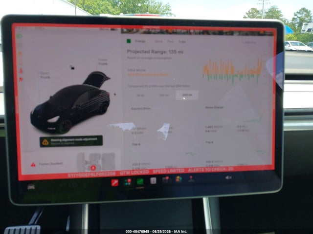 Продаж на аукціоні авто 2020 Tesla Model Y Long Range Dual Motor All-wheel Drive/performance Dual Motor All-wheel Drive, vin: 5YJYGDEF6LF052256, номер лоту: 45476949