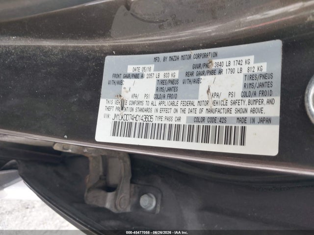 Продажа на аукционе авто 2017 Mazda Cx-3 Grand Touring, vin: JM1DKDD74H0143605, номер лота: 45477058