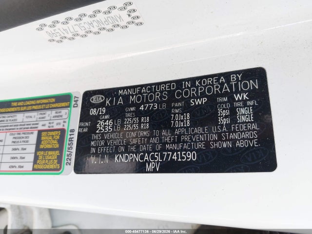 KIA Sportage Ex 2020 KNDPNCAC5L7741590 Image 9