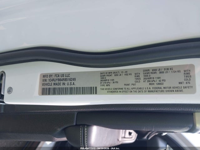 Продажа на аукционе авто 2024 Jeep Grand Cherokee 4xe, vin: 1C4RJYB64R8516249, номер лота: 45477313