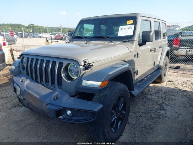 45477490 :رقم المزاد ، 1C4HJXENXMW563976 vin ، 2021 Jeep Wrangler Unlimited Sahara Altitude 4x4 مزاد بيع