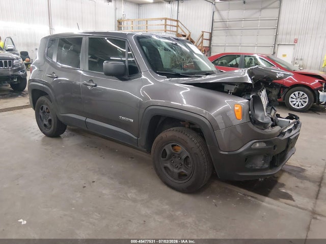 2016 Jeep Renegade Sport მანქანა იყიდება აუქციონზე, vin: ZACCJBAT1GPD71042, აუქციონის ნომერი: 45477531