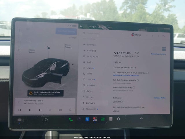 Aukcja sprzedaży 2026 Tesla Model Y All-wheel Drive/long Range Launch Series/premium All-wheel Drive, vin: 7SAYGDEE5TA581432, numer aukcji: 45477634