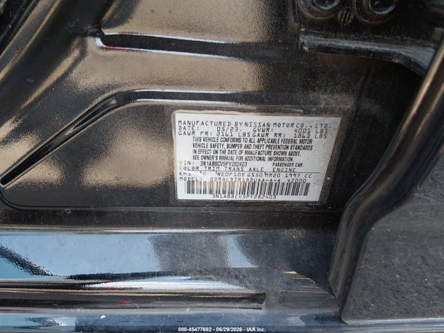 Aukcja sprzedaży 2023 Nissan Sentra Sv Xtronic Cvt, vin: 3N1AB8CV5PY282403, numer aukcji: 45477682