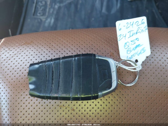45477742 :رقم المزاد ، JN1EV7CP0RM600163 vin ، 2024 Infiniti Q50 Sensory مزاد بيع
