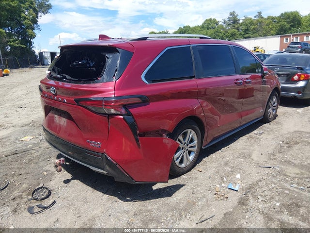 2021 Toyota Sienna Platinum მანქანა იყიდება აუქციონზე, vin: 5TDESKFC0MS015579, აუქციონის ნომერი: 45477745
