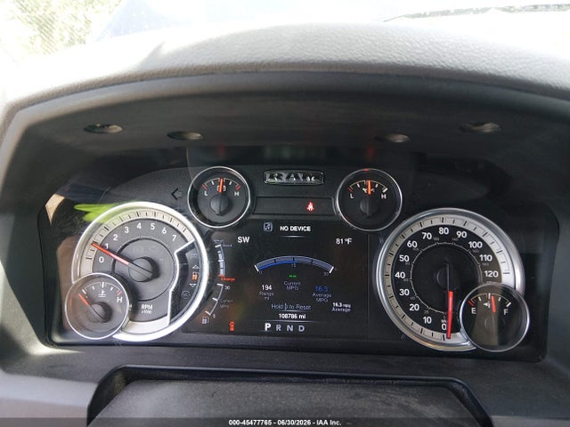 45477765 :رقم المزاد ، 1C6RR7LT2GS309129 vin ، 2016 Ram 1500 Big Horn مزاد بيع