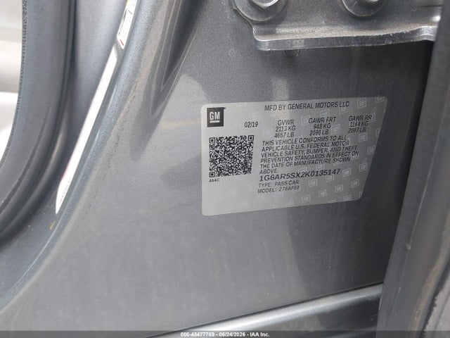 Продажа на аукционе авто 2019 Cadillac Cts Luxury, vin: 1G6AR5SX2K0135147, номер лота: 45477769