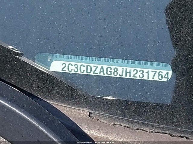 Продажа на аукционе авто 2018 Dodge Challenger Sxt Plus, vin: 2C3CDZAG8JH231764, номер лота: 45477807