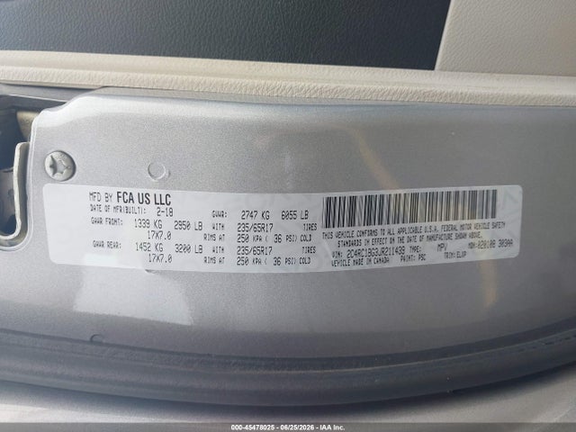Chrysler Pacifica Touring L 2018 2C4RC1BG3JR211439 Image 9