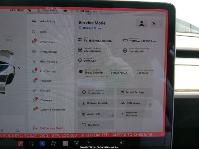 Tesla Model 3 Long Range/mid Range/standard Range/standard Range Plus 2019 5YJ3E1EA0KF309686 Image 7
