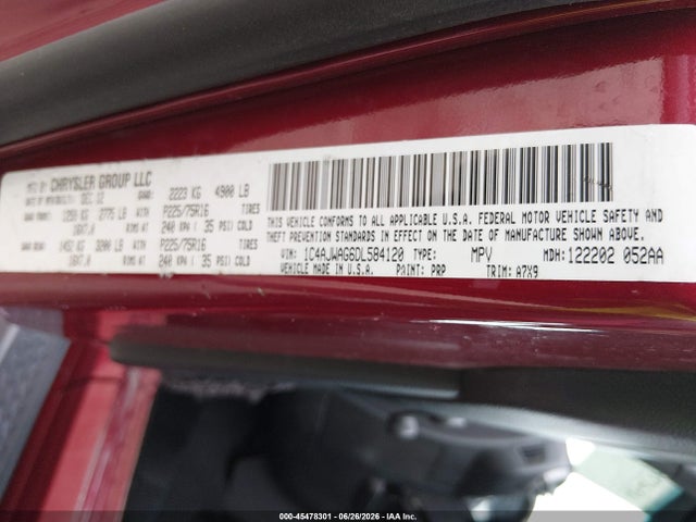 Aukcja sprzedaży 2013 Jeep Wrangler Sport, vin: 1C4AJWAG6DL584120, numer aukcji: 45478301