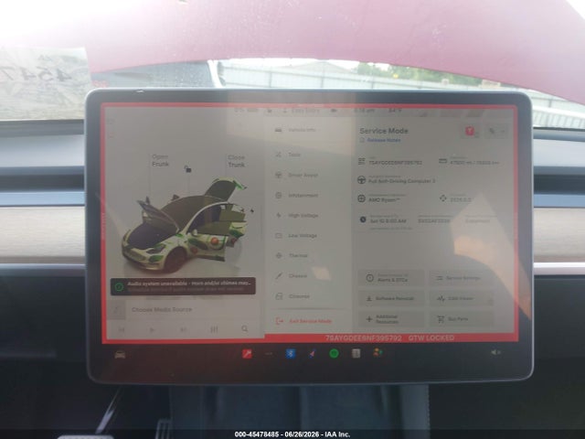Aukcja sprzedaży 2022 Tesla Model Y Long Range Dual Motor All-wheel Drive, vin: 7SAYGDEE6NF395792, numer aukcji: 45478485