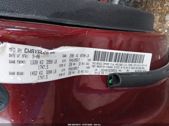 Продаж на аукціоні авто 2009 Jeep Grand Cherokee Laredo, vin: 1J8GS48K59C505316, номер лоту: 45478512