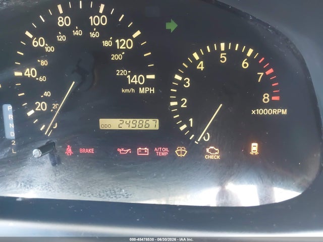 45478530 :رقم المزاد ، JT6HF10U4X0042215 vin ، 1999 Lexus Rx 300 مزاد بيع