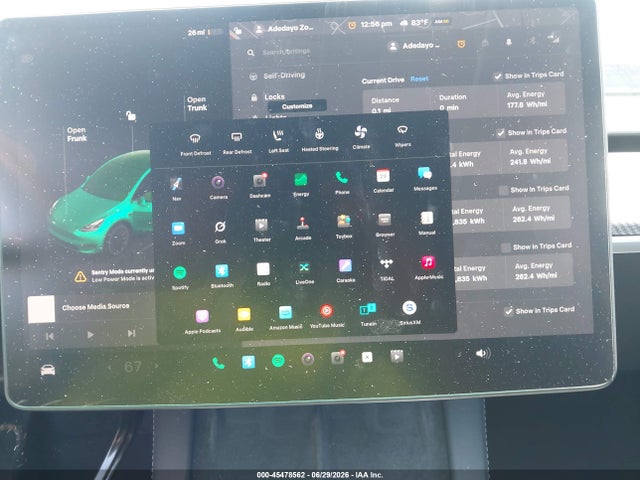 45478562 :رقم المزاد ، 7SAYGDEE0RA214902 vin ، 2024 Tesla Model Y Long Range Dual Motor All-wheel Drive مزاد بيع
