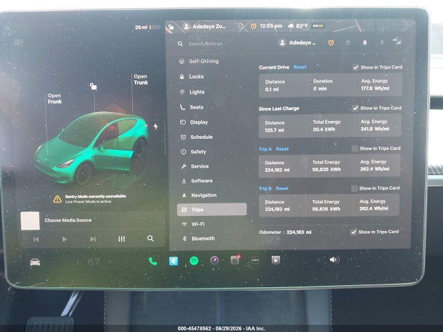 45478562 :رقم المزاد ، 7SAYGDEE0RA214902 vin ، 2024 Tesla Model Y Long Range Dual Motor All-wheel Drive مزاد بيع