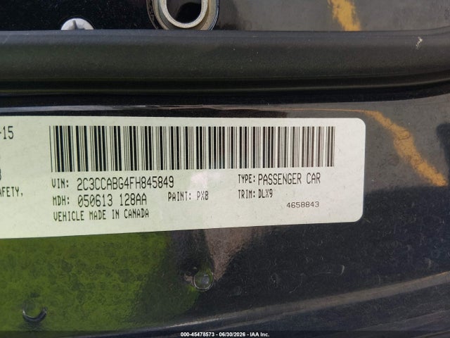 Aukcja sprzedaży 2015 Chrysler 300 300s, vin: 2C3CCABG4FH845849, numer aukcji: 45478573