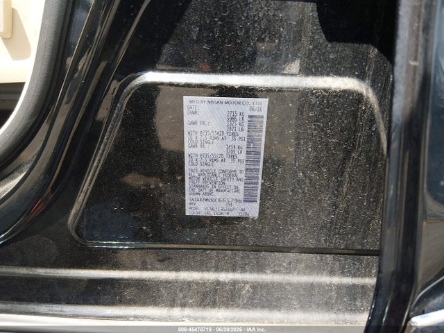 45478718 :رقم المزاد ، 5N1AR2MN3GC665796 vin ، 2016 Nissan Pathfinder Platinum مزاد بيع