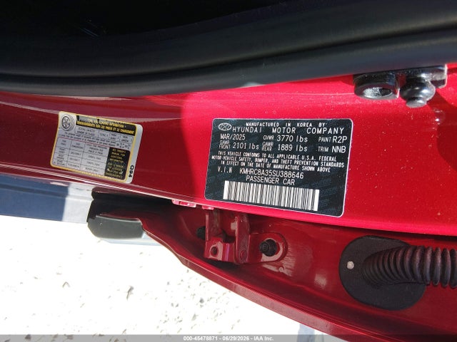 Hyundai Venue Sel 2025 KMHRC8A35SU388646 Image 9