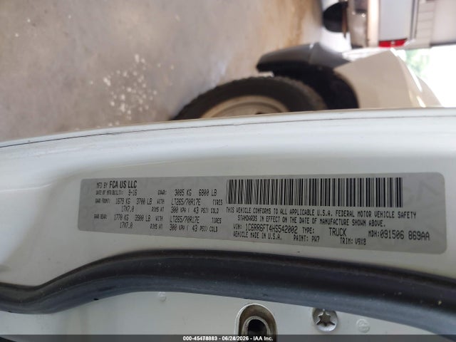 45478883 :رقم المزاد ، 1C6RR6FT4HS542002 vin ، 2017 Ram 1500 Tradesman  4x2 6'4 Box مزاد بيع