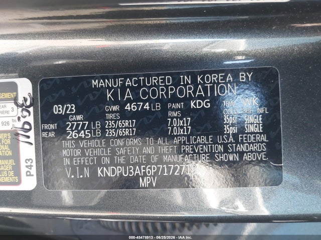 KIA Sportage Lx 2023 KNDPU3AF6P7172719 Image 9