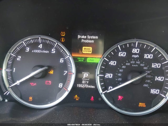 45479024 :رقم المزاد ، 19UUB1F52GA001368 vin ، 2016 Acura Tlx Tech مزاد بيع