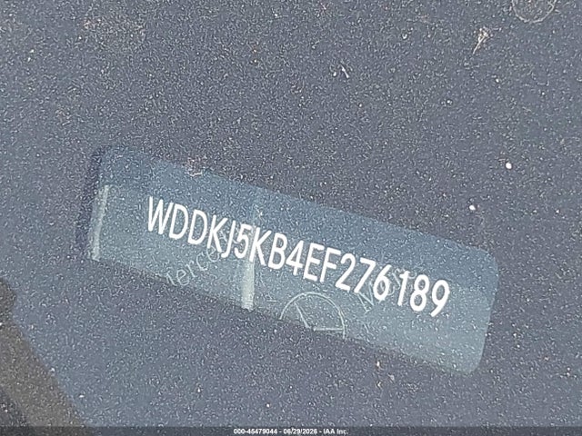 45479044 :رقم المزاد ، WDDKJ5KB4EF276189 vin ، 2014 Mercedes-benz E 350 مزاد بيع
