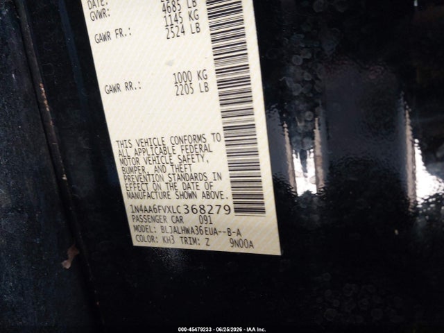 Nissan Maxima Platinum Xtronic Cvt 2020 1N4AA6FVXLC368279 Image 9