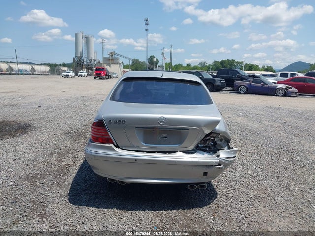 2003 Mercedes-benz S 430 მანქანა იყიდება აუქციონზე, vin: WDBNG70J03A364130, აუქციონის ნომერი: 45479244