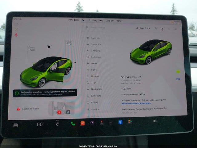Aukcja sprzedaży 2022 Tesla Model 3 Long Range Dual Motor All-wheel Drive, vin: 5YJ3E1EB0NF242391, numer aukcji: 45479399