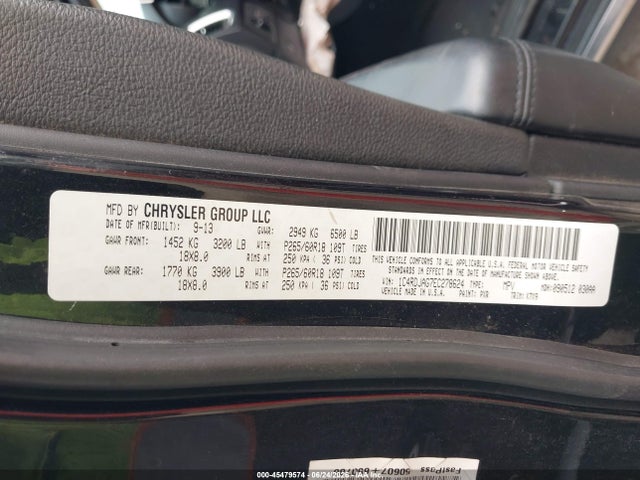45479574 :رقم المزاد ، 1C4RDJAG7EC278624 vin ، 2014 Dodge Durango Sxt مزاد بيع