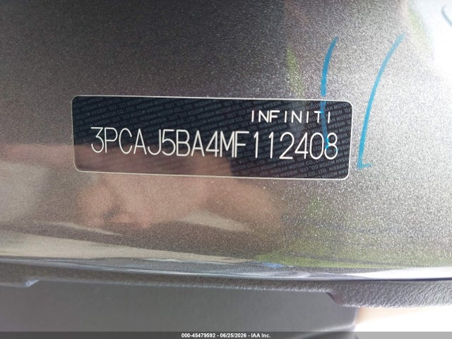 Продажа на аукционе авто 2021 Infiniti Qx50 Luxe, vin: 3PCAJ5BA4MF112408, номер лота: 45479592