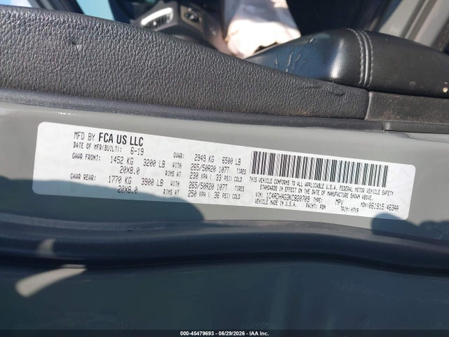 Aukcja sprzedaży 2019 Dodge Durango Sxt Plus Rwd, vin: 1C4RDHAG3KC820709, numer aukcji: 45479693