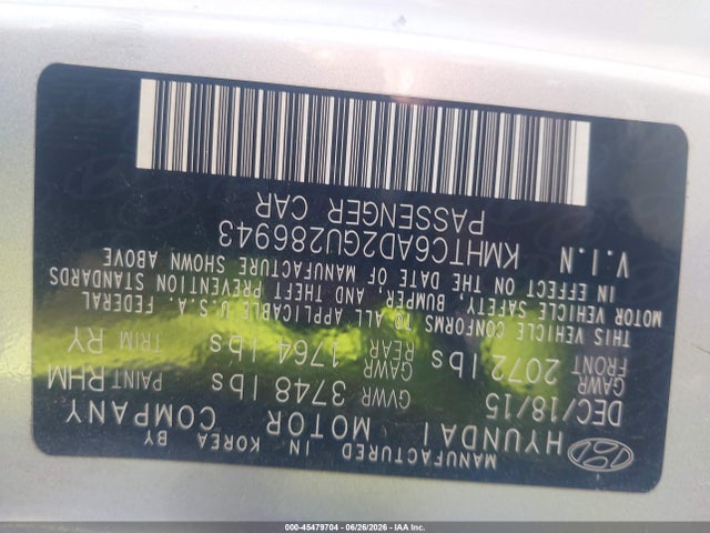 KMHTC6AD2GU286943 Hyundai Veloster
