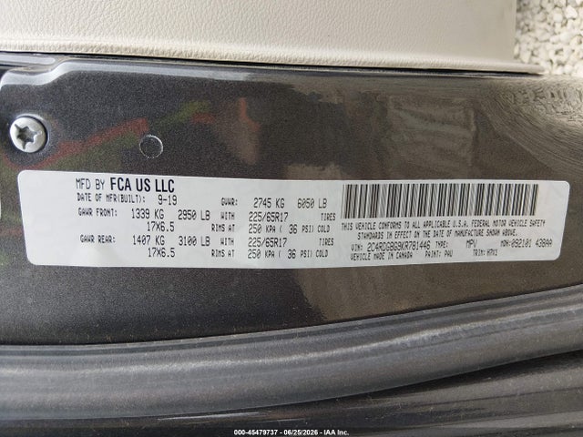 Dodge Grand Caravan Se 2019 2C4RDGBG9KR781446 Image 9
