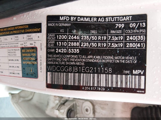 Продажа на аукционе авто 2014 Mercedes-benz Glk 350 4matic, vin: WDCGG8JB1EG211158, номер лота: 45480266