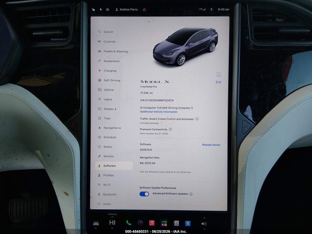 Продажа на аукционе авто 2021 Tesla Model X Long Range Dual Motor All-wheel Drive/long Range Plus Dual Motor All-wheel Drive, vin: 5YJXCDE28MF322674, номер лота: 45480331