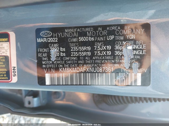 Hyundai IONIQ 5 SE 2022 KM8KMDAFXNU087361 Image 9